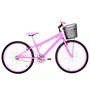 Bicicleta 26 Rosa Urbana Rebaixada Aro Aluminio Rosa
