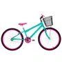 Bicicleta 26 Verde Agua Urbana Rebaixada Aro Aluminio Pink