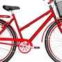Bicicleta 26 Vermelha Poti Aro Aero Vermelho