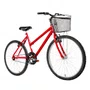 Bicicleta 26 Vermelha Urbana Aro Alumínio