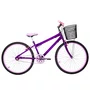 Bicicleta 26 Violeta Urbana Rebaixada Aro Aluminio Rosa
