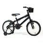 Bicicleta 16 Masculina Preta Infantil Aro Alumínio