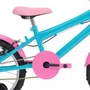 Bicicleta 16 Feminina Azul Claro Infantil Aro Alumínio