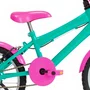 Bicicleta 16 Feminina Verde Água Infantil Aro Alumínio