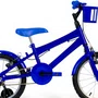 Bicicleta 16 Masculina Azul Infantil Aro Alumínio