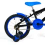 Bicicleta 16 Masculina Preta Infantil Aro Alumínio Azul