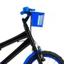 Bicicleta 16 Masculina Preta Infantil Aro Alumínio Azul