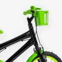 Bicicleta 16 Masculina Preta infantil Aro Alumínio Verde Neon