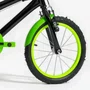 Bicicleta 16 Masculina Preta infantil Aro Alumínio Verde Neon