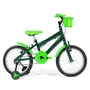 Bicicleta 16 Masculina Verde Infantil Aro Alumínio