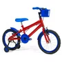 Bicicleta 16 Masculina Vermelha Infantil Aro Aluminio Azul