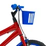 Bicicleta 16 Masculina Vermelha Infantil Aro Aluminio Azul