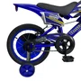 Bicicleta Infantil Moto Cross Aro 16 Azul Unitoys c/ Rodinhas