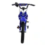 Bicicleta Infantil Moto Cross Aro 16 Azul Unitoys c/ Rodinhas