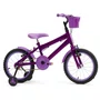 Bicicleta 16 Feminina Violeta Infantil Aro Alumínio Lilás