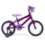 Bicicleta 16 Feminina Violeta Infantil Aro Alumínio Lilás