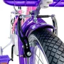 Bicicleta Love Aro 16 Rosa com Roxo com Rodinhas