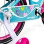 Bicicleta Love Aro 16 Tiffany e Pink com Rodinhas