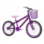 Bicicleta 20 Feminina Violeta Infantil Aro Aero Violeta