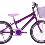 Bicicleta 20 Feminina Violeta Infantil Aro Aero Violeta