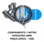 Cadeado trava Bicicleta Com Chave - 6mm X 1000mm Gta Preto