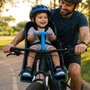 Cadeirinha Dianteira Infantil Bicicleta Kalf Até 15Kg Grafite Azul