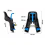 Cadeirinha Dianteira Infantil Bicicleta Kalf Até 15Kg Grafite Azul