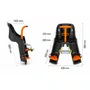 Cadeirinha Dianteira Infantil Bicicleta Kalf Até 15Kg Grafite Laranja