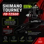 Câmbio Dianteiro Shimano Tourney FD-TZ500 Top Pull 3x6/7/8 Velocidades 31,8mm