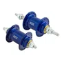 Par Cubo Bike Alumínio 72 Furos Rolamento Diant/Tras Rosca Azul