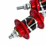 Par Cubo Bike 72 Furos Rolamentado Rosca Vermelho