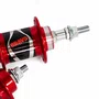 Par Cubo Bike 72 Furos Rolamentado Rosca Vermelho