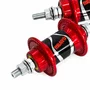 Par Cubo Bike 72 Furos Rolamentado Rosca Vermelho