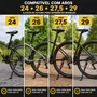 Descanso (pezinho) Lateral Bike Alumínio Regulável Aro 24, 26, 27,5 e 29