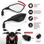 Espelho Retrovisor Kawasaki Z400 Haste Curta Par