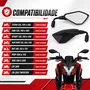 Espelho Retrovisor Kawasaki Z400 Haste Curta Par