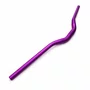 Guidão Voador 31.8x680mm Rise 60mm Aço Bike Grau Roxo Fosco