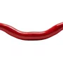 Guidão Voador 31.8x680mm Rise 60mm Aço Bike Grau Vermelho Brilhante