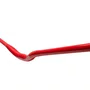 Guidão Voador 31.8x680mm Rise 60mm Aço Bike Grau Vermelho Brilhante