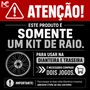 Jogo Raio Cromado Honda Cg Titan Fan Start 125/150/160 Lona