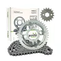 Kit Relação Transmissão Pandão Honda CG 125 Fan (2009-13) / Start (2014-15) - Aço 1045