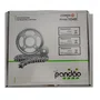 Kit Relação Transmissão Pandão Yamaha YBR 125 (03-08) / Factor 125 (09-15) - Aço 1045