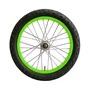 Kit Roda Dianteira A16 Colorida Verde Neon Pneu+Câmara