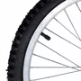Roda Dianteira A20 Alumínio Natural Pneus + Câmaras de Ar