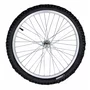 Roda Dianteira A20 Alumínio Natural Pneus + Câmaras de Ar