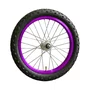 Kit Roda Dianteira Aro 16 Colorida Violeta Pneu+Câmara