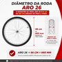 Kit Roda Dianteira e Traseira A26 Alumínio Natural Pneu+Câmara