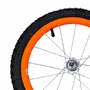 Kit Roda Traseira A16 Colorida Laranja Neon Pneu+Câmara
