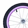 Kit Roda Traseira A16 Colorida Lilas Pneu+Câmara