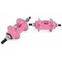 Par Cubo Bike Alumínio 72 Furos Rolamento Diant/Tras Rosca Rosa Bebe